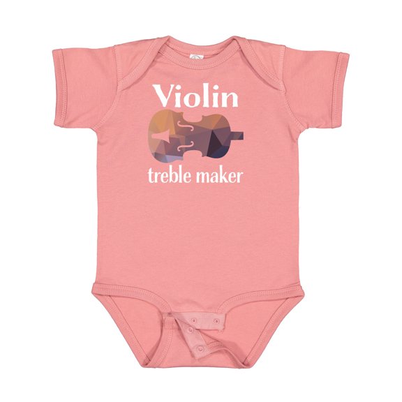 Inktastic Violin Treble Maker Funny Violinist Music Boys or Girls Baby Bodysuit