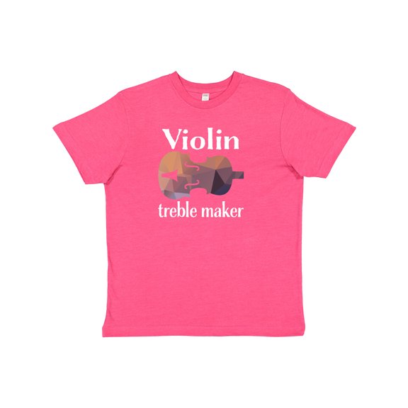 Inktastic Violin Treble Maker Funny Violinist Music Gift Youth T-Shirt