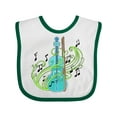 thumbnail image 1 of Inktastic Violin with Musical Notes and Swirls Boys or Girls Baby Bib, 1 of 4