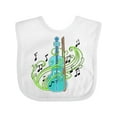 thumbnail image 1 of Inktastic Violin with Musical Notes and Swirls Boys or Girls Baby Bib, 1 of 4