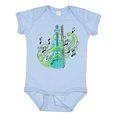 thumbnail image 1 of Inktastic Violin with Musical Notes and Swirls Boys or Girls Baby Bodysuit, 1 of 5
