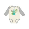 thumbnail image 1 of Inktastic Violin with musical notes and swirls Boys or Girls Long Sleeve Baby Bodysuit, 1 of 5