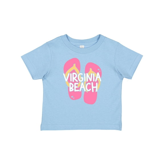 Inktastic Virginia Beach Pink Flip Flops Boys or Girls Baby T-Shirt