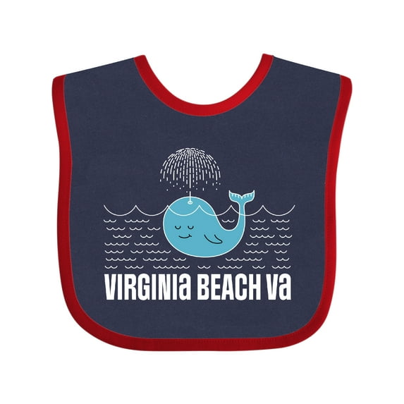 Inktastic Virginia Beach Va Cute Vacation Boys or Girls Baby Bib
