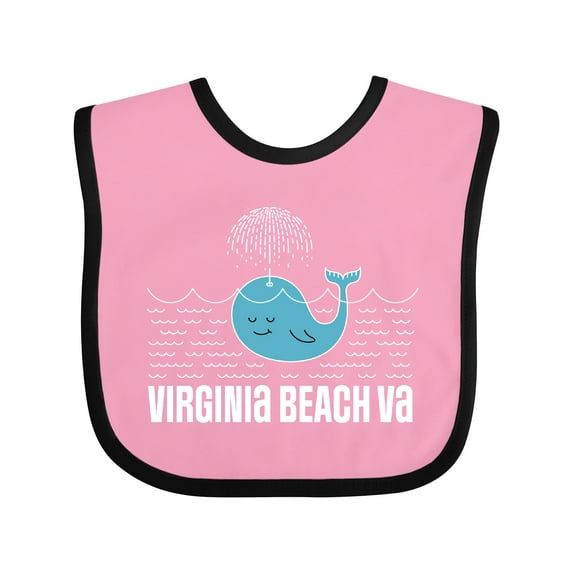Inktastic Virginia Beach Va Cute Vacation Boys or Girls Baby Bib