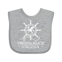 Inktastic Virginia Beach VA Nautical Boys or Girls Baby Bib