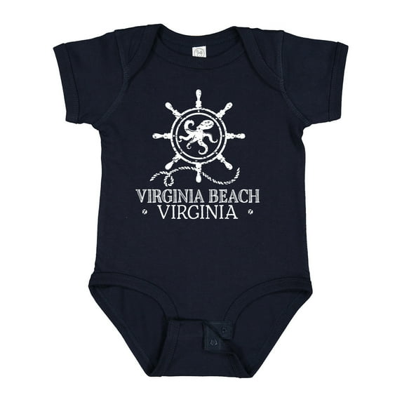 Inktastic Virginia Beach VA Nautical Boys or Girls Baby Bodysuit