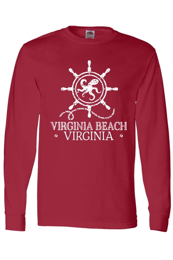 Virginia Beach VA Nautical Long Sleeve T-Shirt
