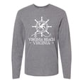 thumbnail image 1 of Inktastic Virginia Beach VA Nautical Long Sleeve T-Shirt, 1 of 5