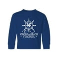 thumbnail image 1 of Inktastic Virginia Beach VA Nautical Long Sleeve Youth T-Shirt, 1 of 5
