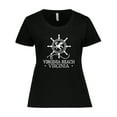 thumbnail image 1 of Inktastic Virginia Beach VA Nautical Women's Plus Size T-Shirt, 1 of 5