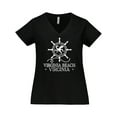 thumbnail image 1 of Inktastic Virginia Beach Va Nautical Women's Plus Size V-Neck T-Shirt, 1 of 5