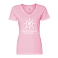 thumbnail image 1 of Inktastic Virginia Beach VA Nautical Women's V-Neck T-Shirt, 1 of 5