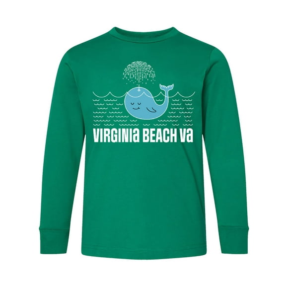 Inktastic Virginia Beach Va Cute Vacation Long Sleeve Youth T-Shirt
