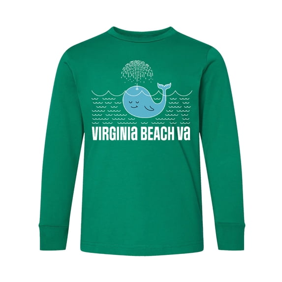 Inktastic Virginia Beach Va Cute Vacation Long Sleeve Youth T-Shirt