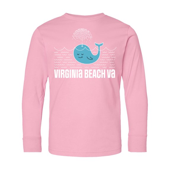 Inktastic Virginia Beach Va Cute Vacation Long Sleeve Youth T-Shirt