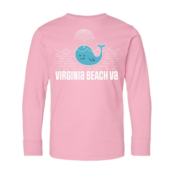 Inktastic Virginia Beach Va Cute Vacation Long Sleeve Youth T-Shirt
