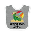 thumbnail image 1 of Inktastic Virginia Beach Virginia Boys or Girls Baby Bib, 1 of 4