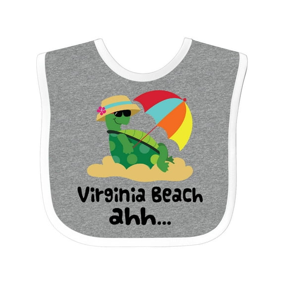 Inktastic Virginia Beach Virginia Boys or Girls Baby Bib