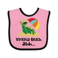 thumbnail image 1 of Inktastic Virginia Beach Virginia Boys or Girls Baby Bib, 1 of 4
