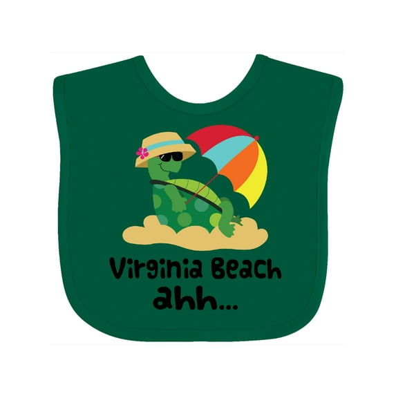 Inktastic Virginia Beach Virginia Boys or Girls Baby Bib