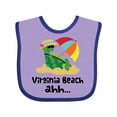 thumbnail image 1 of Inktastic Virginia Beach Virginia Boys or Girls Baby Bib, 1 of 4
