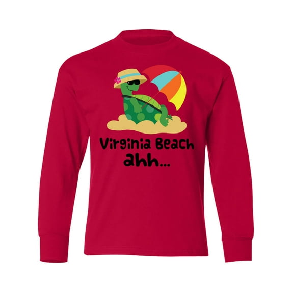 Inktastic Virginia Beach Virginia Long Sleeve Youth T-Shirt