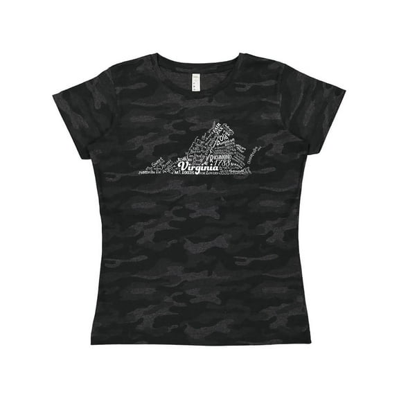 Inktastic Virginia State Word Salad Women's T-Shirt
