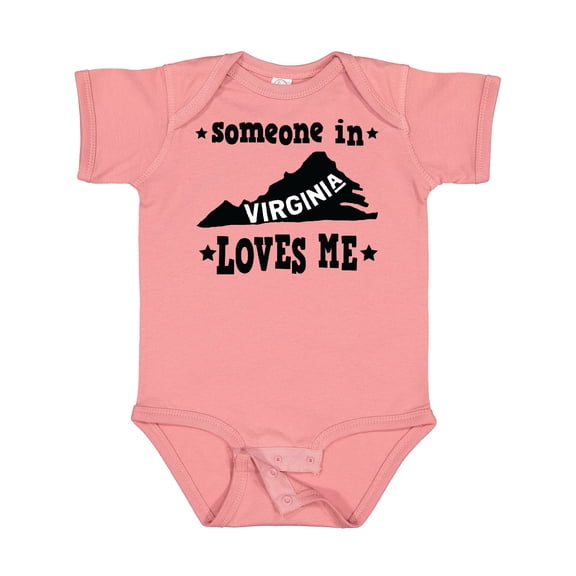 Inktastic Virginia Vacation Someone Loves Me Boys or Girls Baby Bodysuit