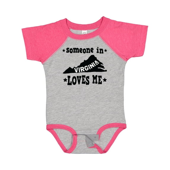 Inktastic Virginia Vacation Someone Loves Me Boys or Girls Baby Bodysuit