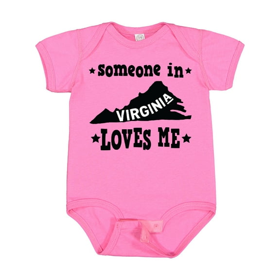 Inktastic Virginia Vacation Someone Loves Me Boys or Girls Baby Bodysuit