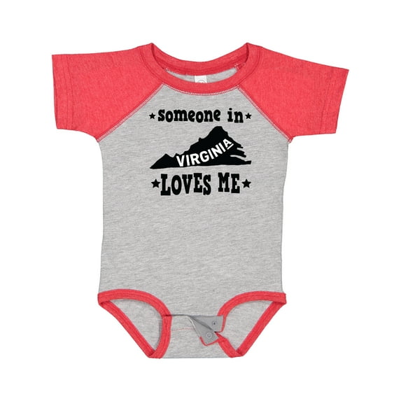 Inktastic Virginia Vacation Someone Loves Me Boys or Girls Baby Bodysuit