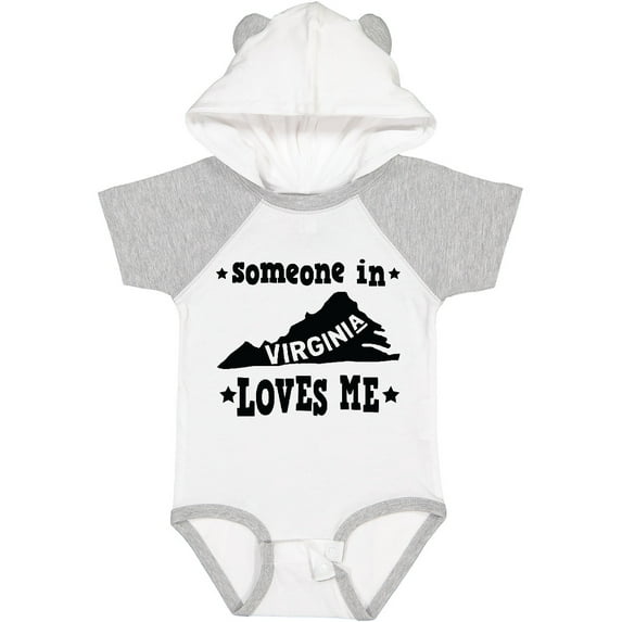 Inktastic Virginia Vacation Someone Loves Me Boys or Girls Baby Bodysuit