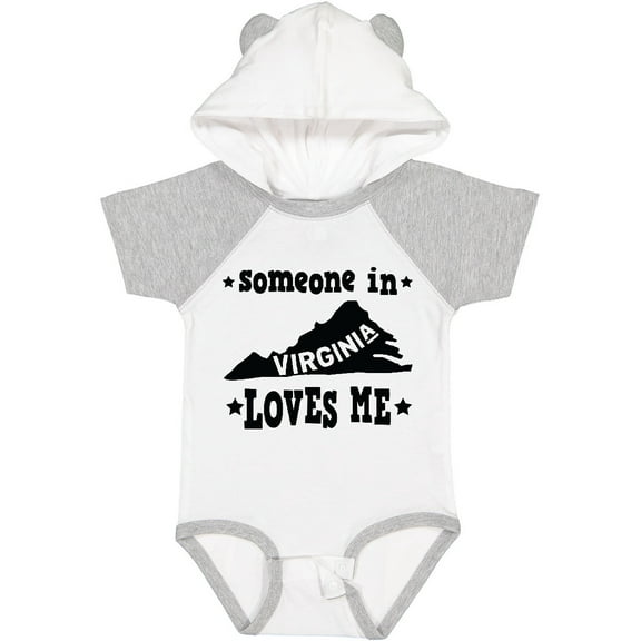 Inktastic Virginia Vacation Someone Loves Me Boys or Girls Baby Bodysuit