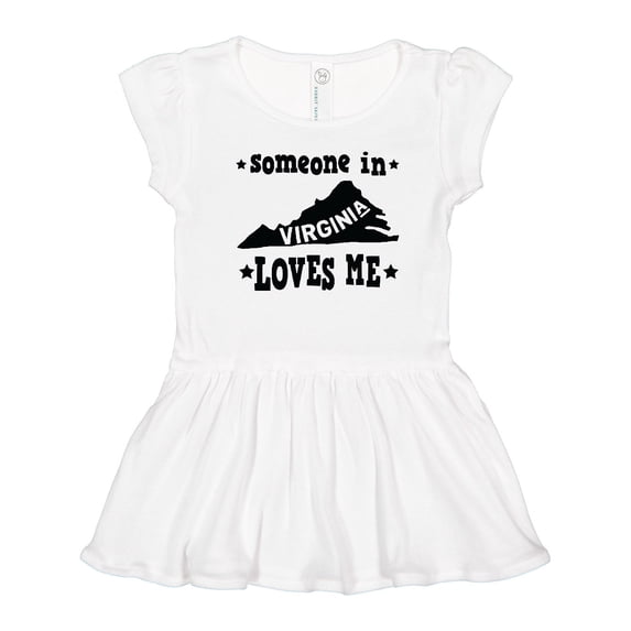Inktastic Virginia Vacation Someone Loves Me Girls Toddler Dress