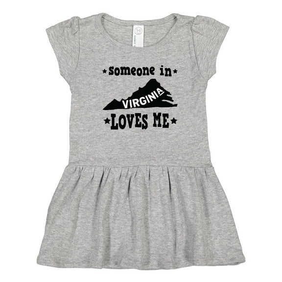 Inktastic Virginia Vacation Someone Loves Me Girls Toddler Dress