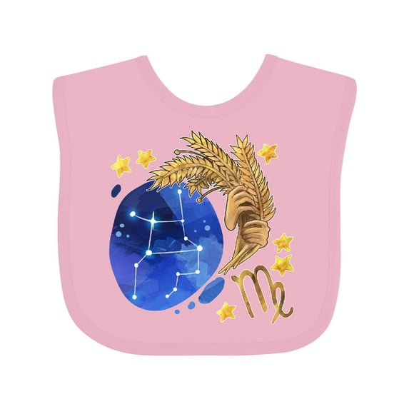 Inktastic Virgo Constellation Zodiac Sign Illustration Boys or Girls Baby Bib