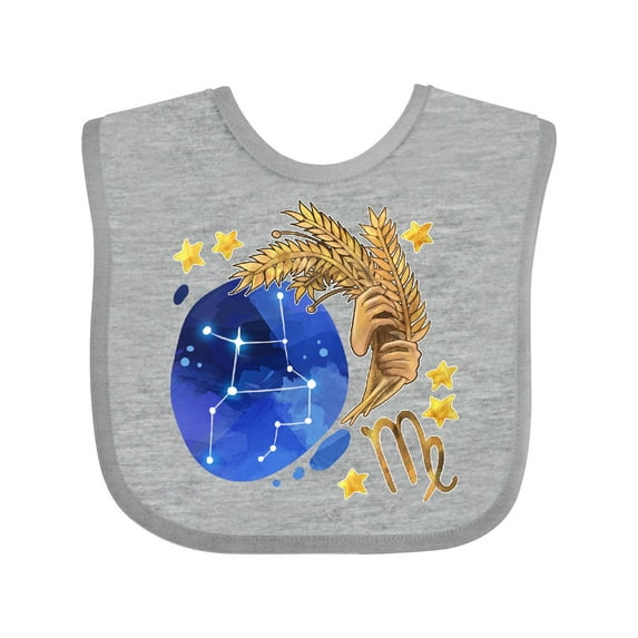 Inktastic Virgo Constellation Zodiac Sign Illustration Boys or Girls Baby Bib