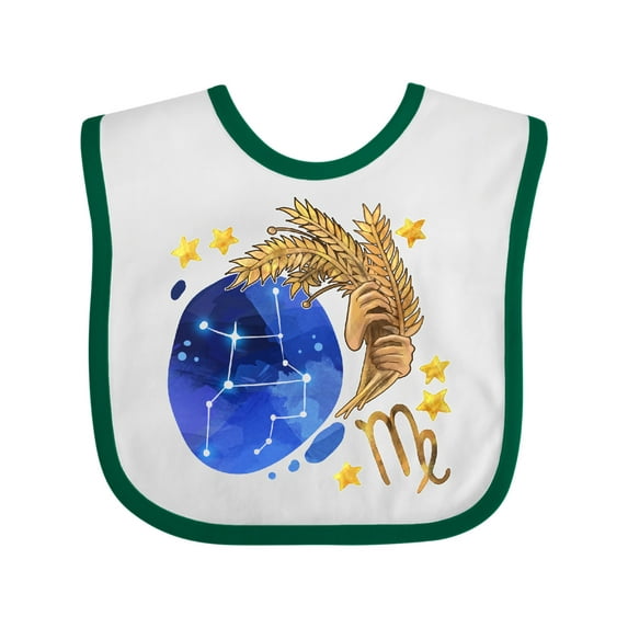 Inktastic Virgo Constellation Zodiac Sign Illustration Boys or Girls Baby Bib