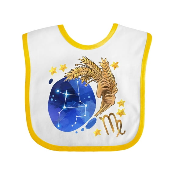 Inktastic Virgo Constellation Zodiac Sign Illustration Boys or Girls Baby Bib
