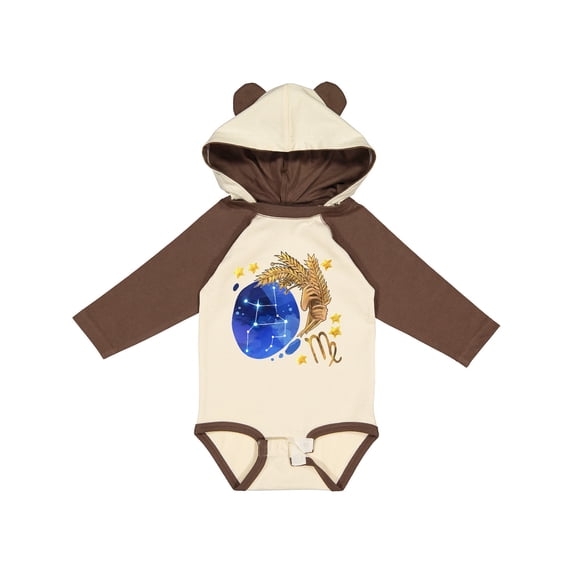 Inktastic Virgo Constellation Zodiac Sign Illustration Boys or Girls Long Sleeve Baby Bodysuit