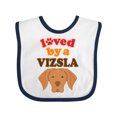 thumbnail image 1 of Inktastic Vizsla Dog Lover Boys or Girls Baby Bib, 1 of 4