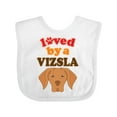 thumbnail image 1 of Inktastic Vizsla Dog Lover Boys or Girls Baby Bib, 1 of 4