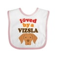 thumbnail image 1 of Inktastic Vizsla Dog Lover Boys or Girls Baby Bib, 1 of 4