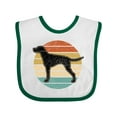 thumbnail image 1 of Inktastic Vizsla Dog Retro Sunset Boys or Girls Baby Bib, 1 of 4