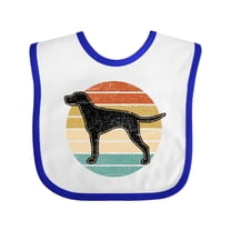 Inktastic Vizsla Dog Retro Sunset Boys or Girls Baby Bib