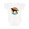 thumbnail image 1 of Inktastic Vizsla Dog Retro Sunset Boys or Girls Baby Bodysuit, 1 of 5