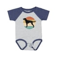 thumbnail image 1 of Inktastic Vizsla Dog Retro Sunset Boys or Girls Baby Bodysuit, 1 of 5