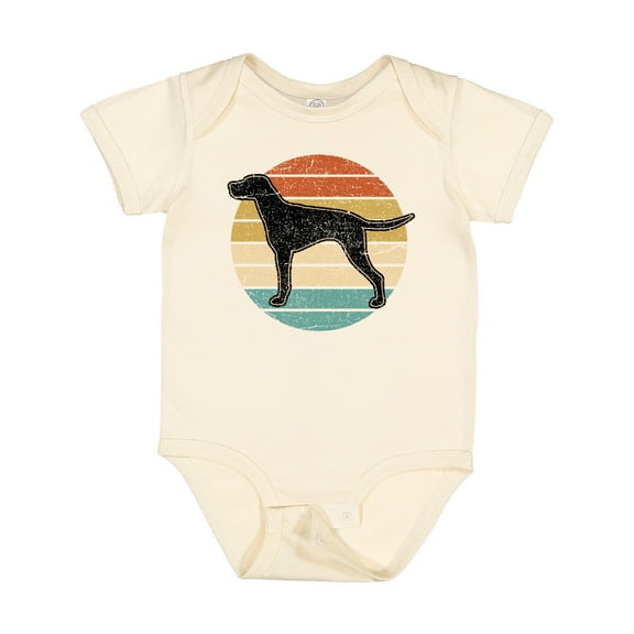 Inktastic Vizsla Dog Retro Sunset Boys or Girls Baby Bodysuit
