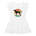 thumbnail image 1 of Inktastic Vizsla Dog Retro Sunset Girls Baby Dress, 1 of 5